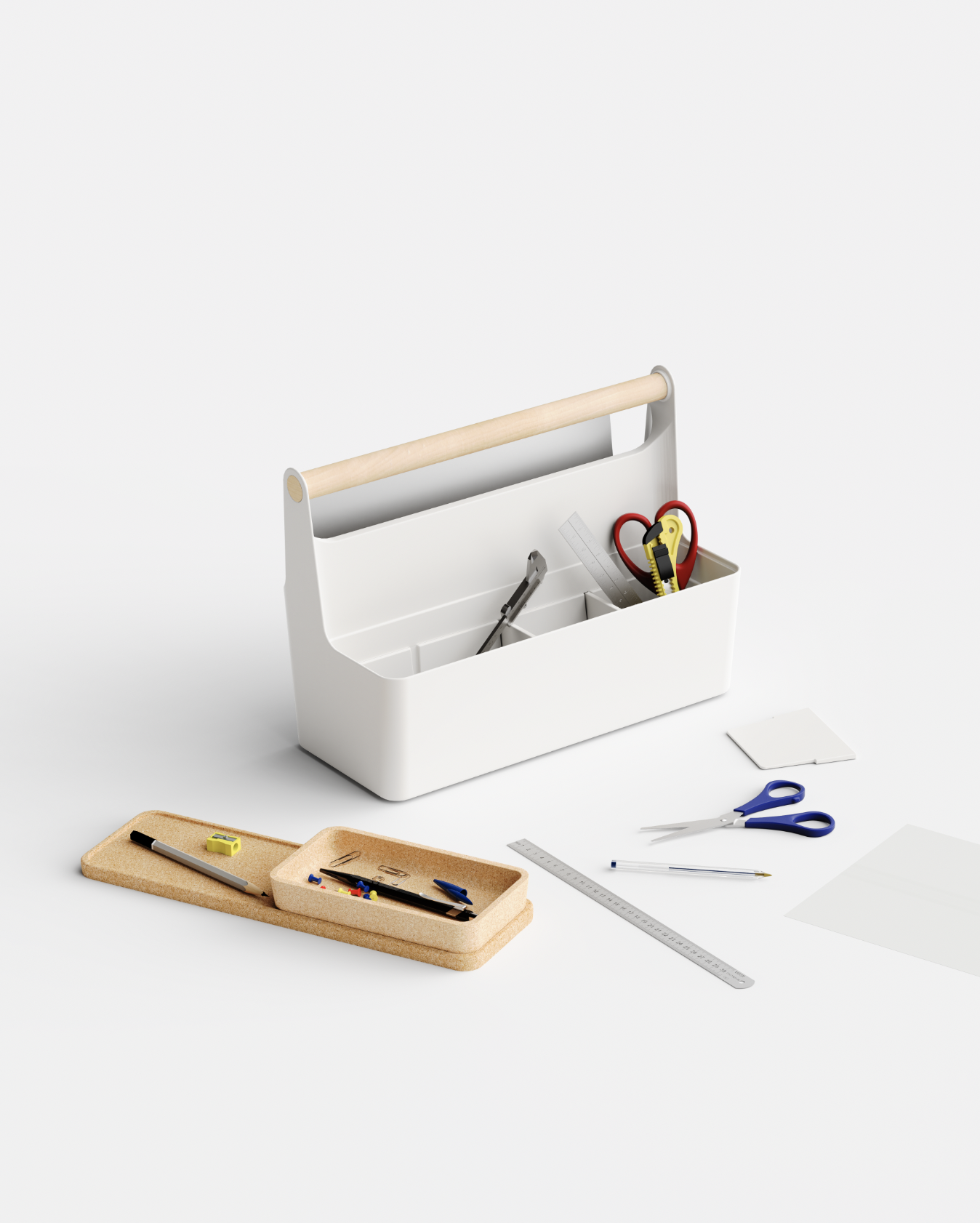 Stéfanie Kay Design industrial product ecal handy worker transport organise accessoriers separators removable